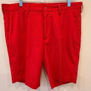 Polo Ralph Lauren Performance Golf Shorts Mens 34 Red Flat Front Stretch